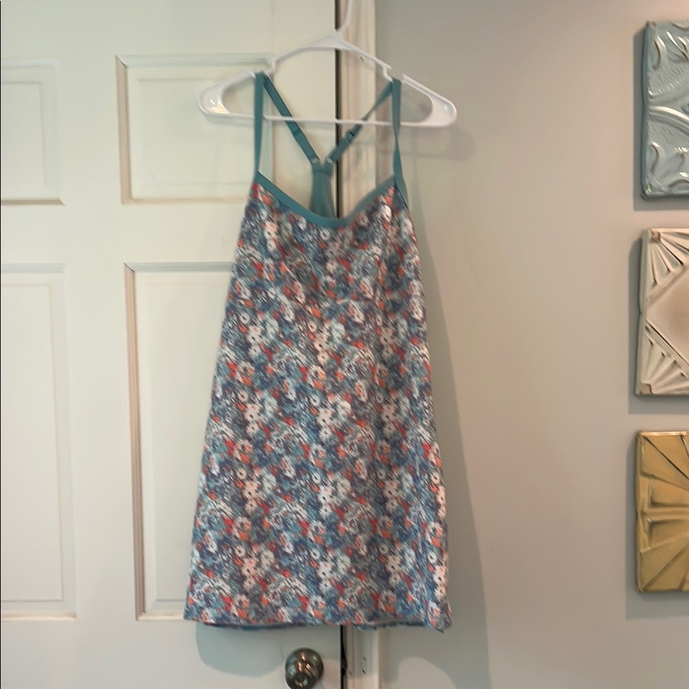 The North Face Floral Print Top - Blue and Orange